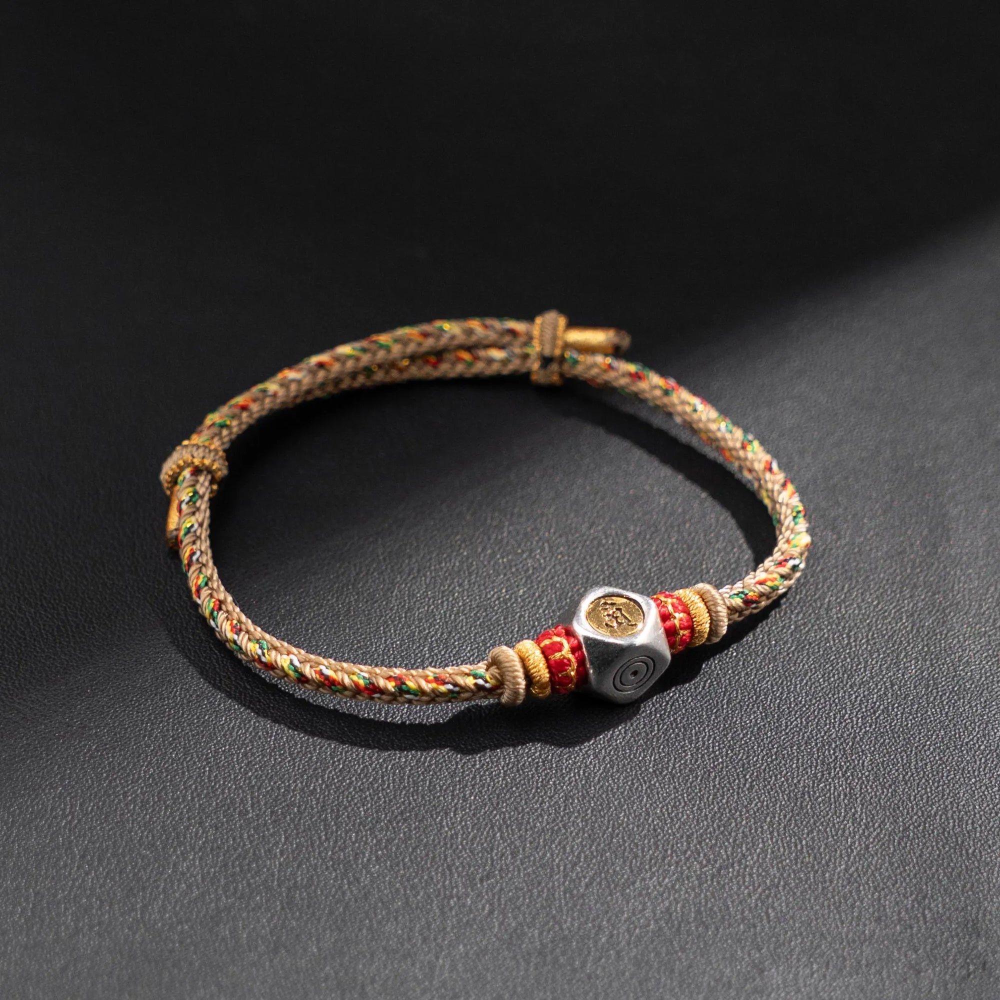 Samantabhadra Buddha Bracelet, Dragon Snake Zodiac Red String, Handmade Buddhist Protection Talisman