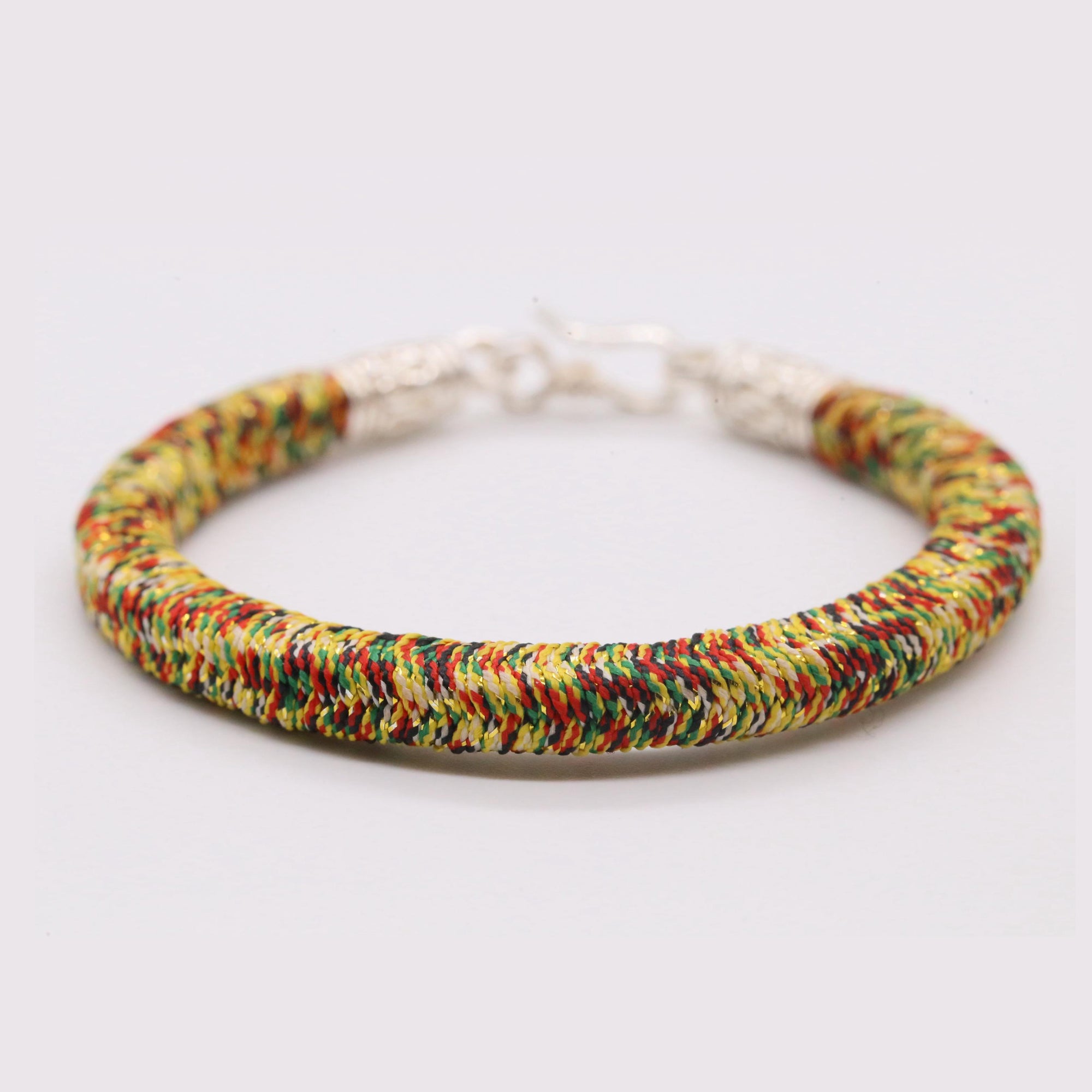 Handmade Tibetan Buddhist Energy Bracelet, 925 Sterling Silver Lucky Charm｜Prayer Meditation Bracelet｜Spiritual Gift｜Protection Bracelet