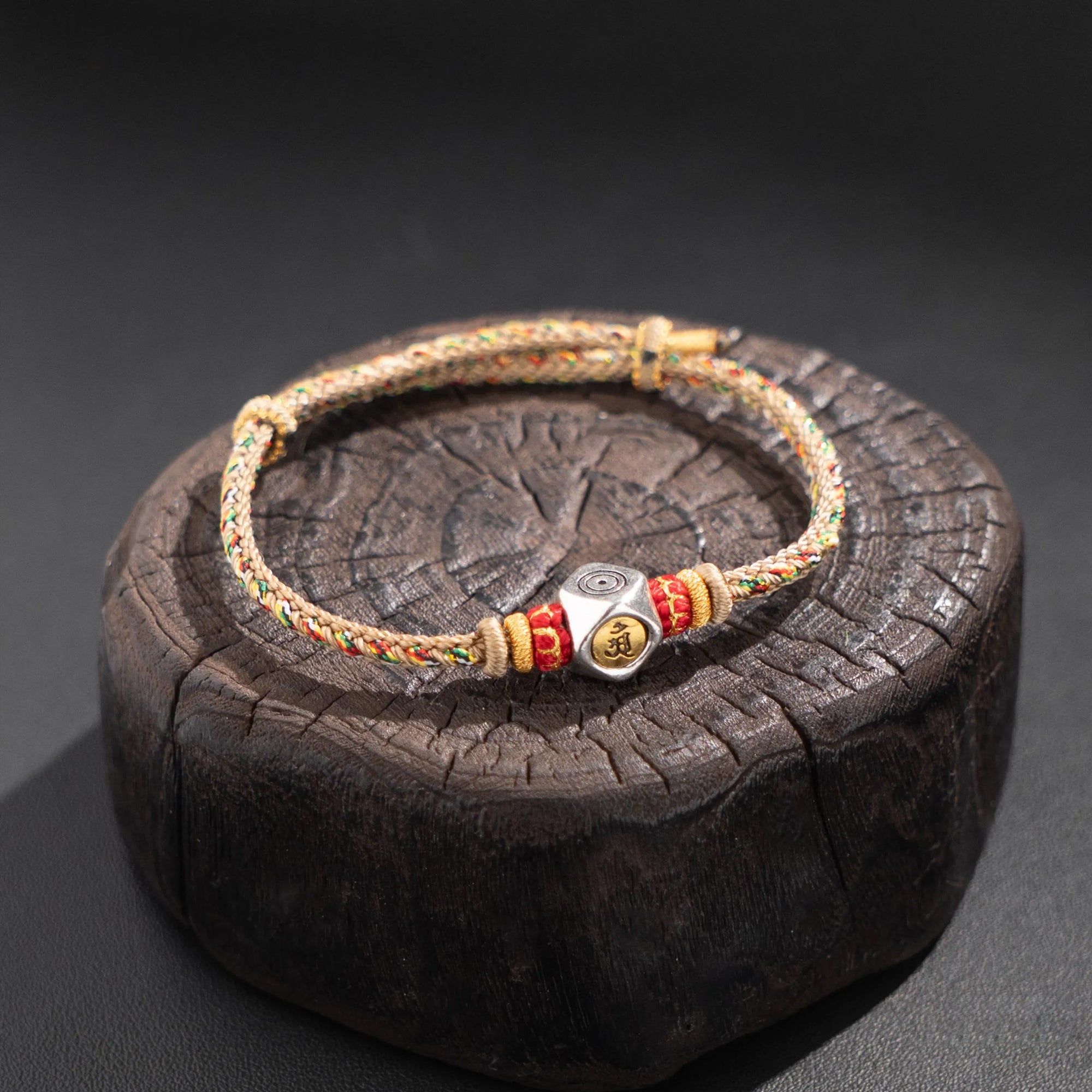 Samantabhadra Buddha Bracelet, Dragon Snake Zodiac Red String, Handmade Buddhist Protection Talisman