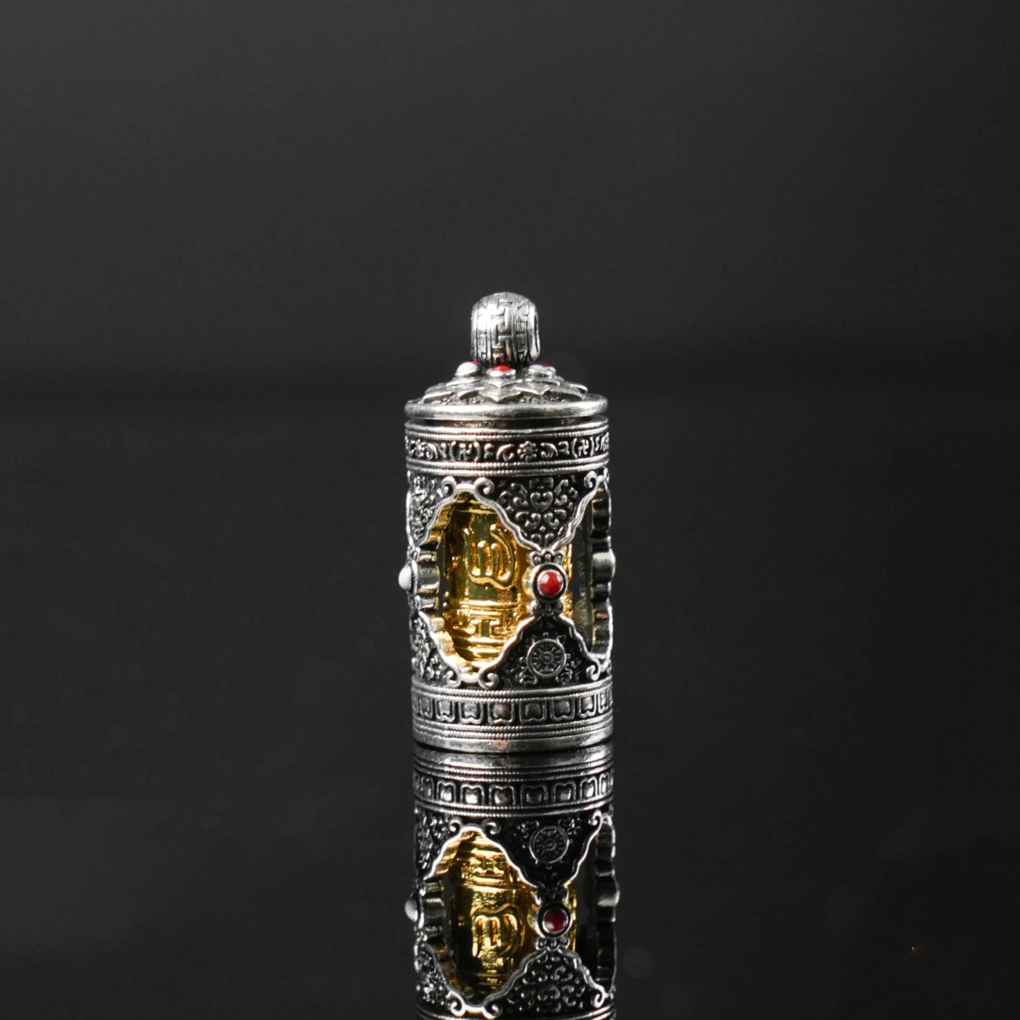 Handwoven Tibetan Buddhist Adjustable Necklace, Red Lucky Knot & Mantra Pendant, Spiritual Gift for Protection and Success