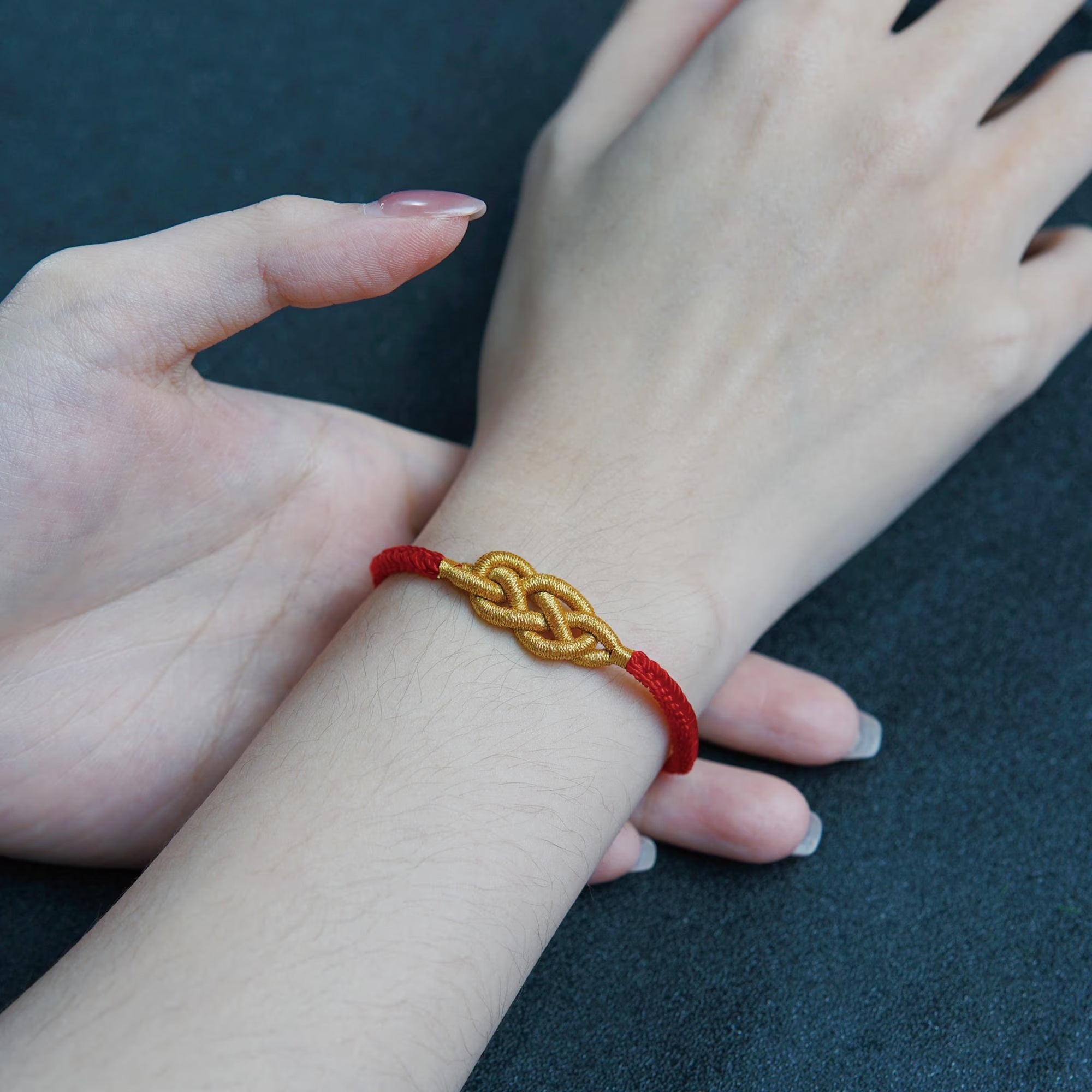 Hand-woven adjustable lucky red cord, Wealth Amulet, Buddhist Spiritual Gift, Blessing Bracelet, The Perfect Gift for Your Husband & Friends